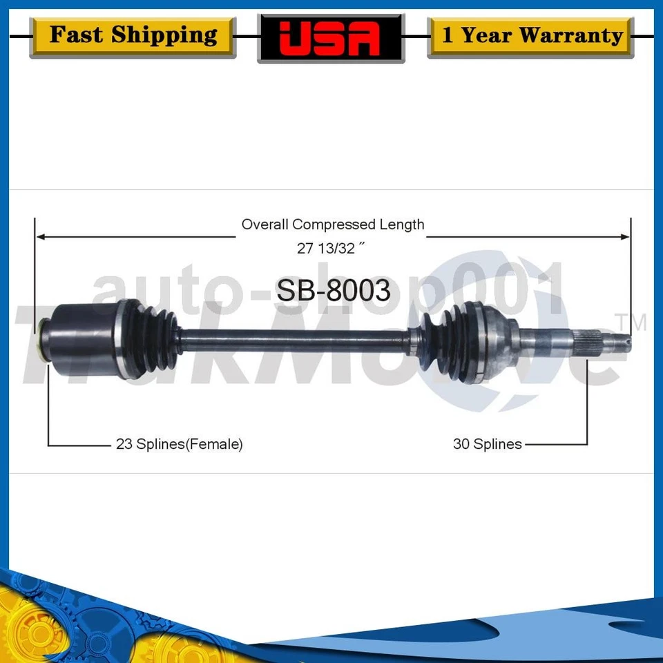 Eje delantero derecho CV eje articulado para Subaru GL-10 1989 1988 1987 1986 1985 Foto 1 de 1
