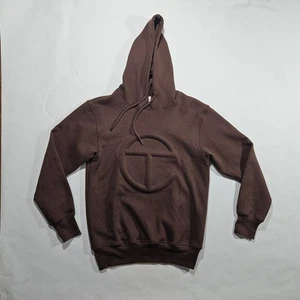 Telfar Chocolate Brown Embossed Puffed Logo Hoodie S - Bild 1 von 4