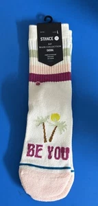 Stance, Wade Collection, Kids', Be You Crew Socks, Cream. Large, Y3-5.5 - Picture 1 of 4
