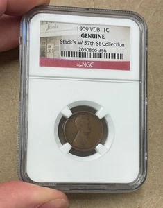 U.S. - 1909 VDB Lincoln Cent (Stack's W 57th St. Collection - NGC) - Picture 1 of 6