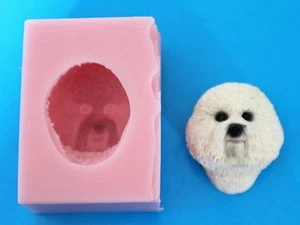 MOLDES DE SILICONA BICHON FRISE PARA TAPAS DE PASTELES, CHOCOLATE, ARCILLA, ETC. - Imagen 1 de 1