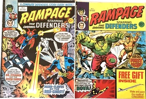 RAMPAGE NUMBER'S 1 & 9. (2 VINTAGE MARVEL UK MAGAZINE 1977)  - Picture 1 of 11