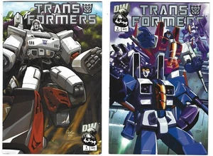 TRANSFORMERS Generación 1 Ediciones #1 y #2 DW Comics 2002 RARO Portadas Decepticon - Imagen 1 de 8
