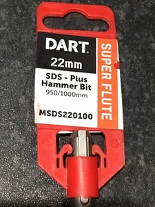DART 22mm Super Flute SDS-Plus Hammer Bit 950/1000mm MSDS220100 - Picture 1 of 3