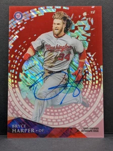 2014 Topps Tek Bryce Harper Red Refractor Auto /10 **SET BREAK** Free Shipping! - Picture 1 of 2