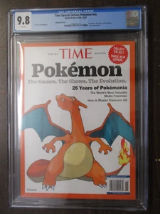 TIME MAGAZINE SPECIAL EDITION POKEMON CHARIZARD COVER CGC 9.8 FIRST PRINT 2025 - Picture 1 of 7