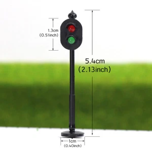 5 Modèles de Feux de Circulations R/V 1:76 Signalisation Routière Trottoir Route - Picture 1 of 5