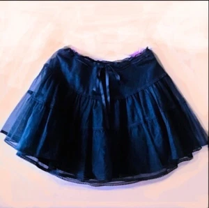 DKNY TUILLE ORGANZA SCHWARZER KURZER ROCK GRÖSSE 2-4 - Bild 1 von 7