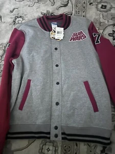 STAR WARS RED VARSITY JACKET MENS SIZE M - Picture 1 of 6