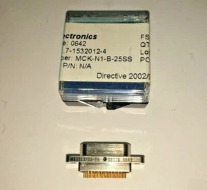 M83513/02-DN, 7-1532012-4, TYCO, 25 POS RCPT SOLDER CUP NI PLTD - Picture 1 of 4