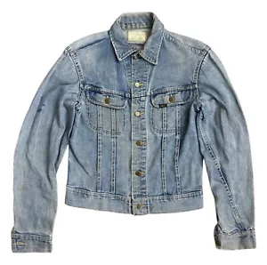 Vintage LEE Set Riders Sanforized Denim Jacket Coat Trucker Small Medium 1970s - Picture 1 of 10