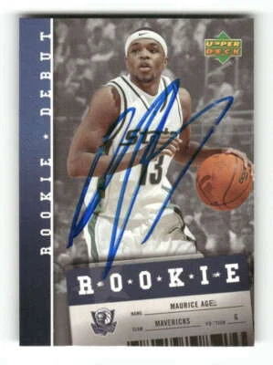 2006-07 Upper Deck rookie debut 121 Maurice Ager signed auto autograph rare BXCP - Image 1 of 2