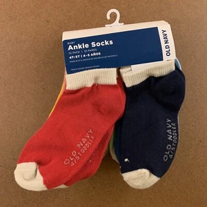 Old Navy Toddler Size 4T-5T Multi-Color Unisex Ankle Socks 10-Pack NWT - Picture 1 of 6