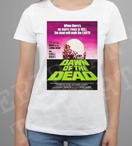 Camiseta Damas Dawn Of The Dead Camiseta Retro Años 60 Terror Zombie Horror Clásico - Imagen 1 de 2
