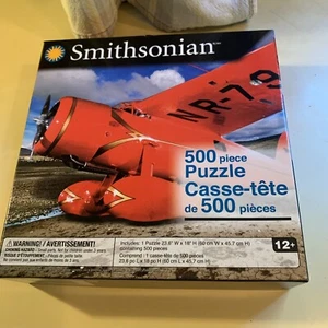 Smithsonian 500 Piece Puzzle Airplane Lockheed Model 5B Vega Red - Picture 1 of 2