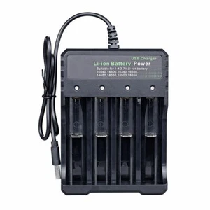 Adapter 18650 Battery Charger For Rechargeable Lithium Batteries Smart Charging - Picture 1 of 12