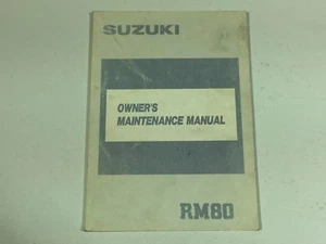 OEM SUZUKI RM80 RM 80 OWNERS MANUAL 99011-02B23-03A - Picture 1 of 2