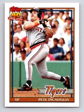 1991 Topps Traded Pete Incaviglia Detroit Tigers #57T
