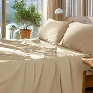 100% Egyptian Cotton Sheets Set - 1000 High Thread Count, Luxury 5-Star Hotel Sa - Picture 1 of 7