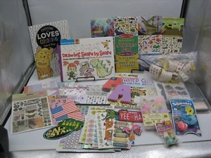 Craft Sticker & Coloring Drawing Books Note Pads Lot - Picture 1 of 14
