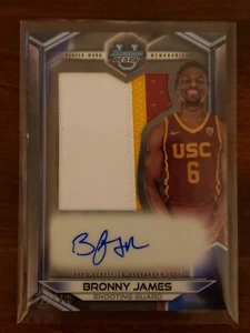 2023-24 Bowman Best U Bronny James Prospect Jumbo Relic Auto #/49 Honor Roll - Picture 1 of 3