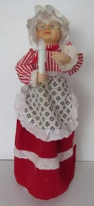 Telco Vintage Animated Mrs Claus with Candle Christmas Figure 15 Inches Tall - Picture 1 of 10