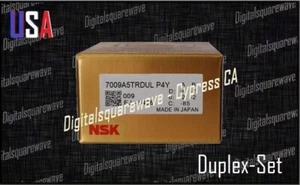 Rodamientos de husillo de súper precisión NSK 7009A5TRDULP4Y Abec-7. (Juego de dos) - Imagen 1 de 1