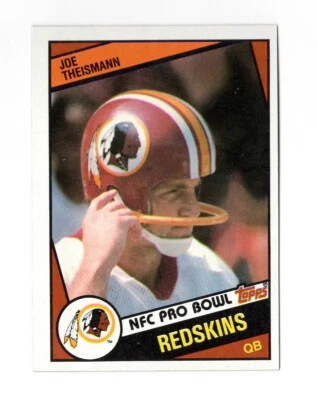 1984 Topps #390 Joe Theismann NM/Mint - Image 1 of 2