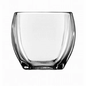 Libbey Tapered Square Votive Holder 3.8-inches Tall Clear Set of 4 Glass Holders - Picture 1 of 1