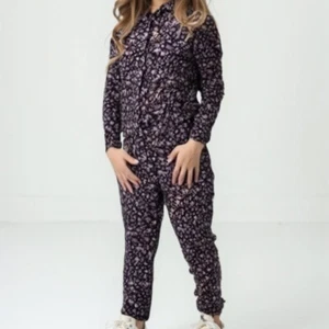 ❤️ Zara Floral Kids jumpsuit - Purple and Black 7 - Picture 1 of 11