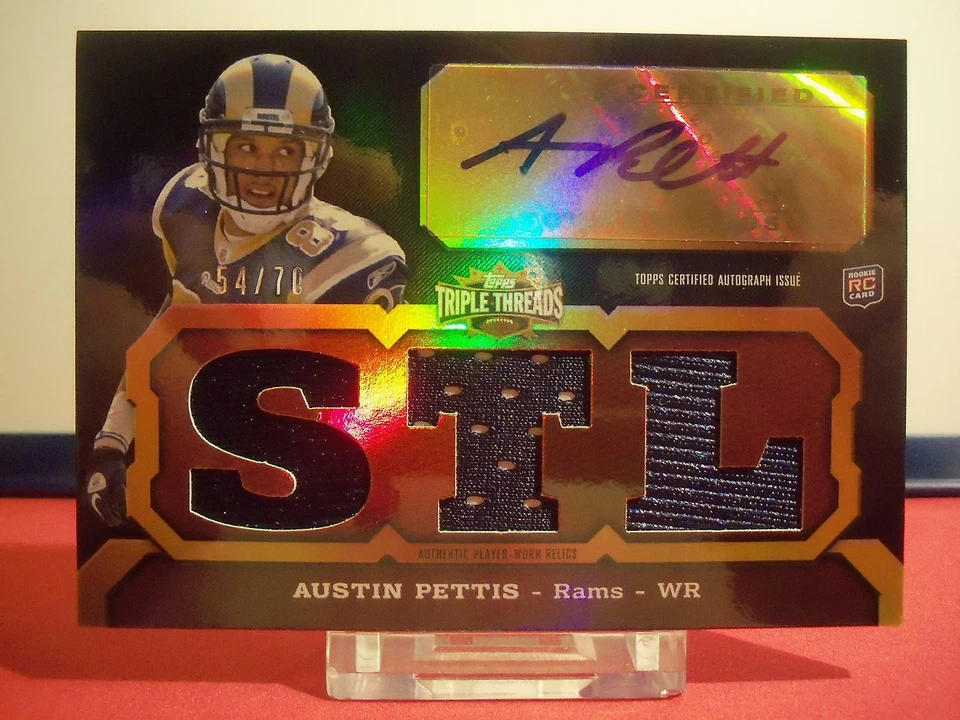 2011 Topps Triple Threads Sepia #126A Austin Pettis JSY AU SN 54/70 - Image 1 of 1