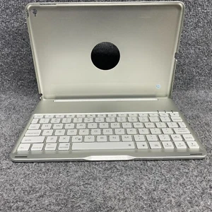 NoteKee Keyboard Case ⌨️ F8S Bluetooth for iPad Air Silver - Afbeelding 1 van 15