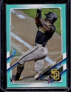 2021 Topps Chrome #135 Luis Campusano RC Aqua Wave Refractor #D /199 - Picture 1 of 2