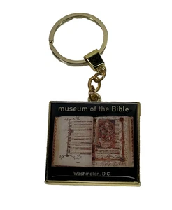 Museum of the Bible Washington DC Souvenir Metal Keychain - Afbeelding 1 van 3