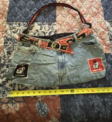 Cartera Bulldog Universidad de Georgia hecha a mano Foto 1 de 4