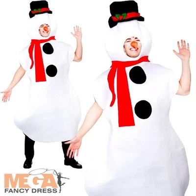 WICKED COSTUMES LTD Snowman Mens Ladies Fancy Dress Christmas Party Festive Adults Costume Outfit