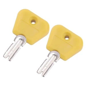 2Pcs Gabelstapler Zündschlossschalterschlüssel für Hyster Clark Yale 2035830 - Picture 1 of 4