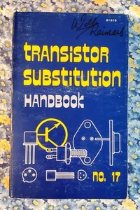 Transistor Substitution Handbook, Howard W. Sams, 1978, No 17, 21515, PB - Picture 1 of 12