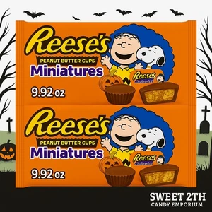 Caramelo de Halloween de Reese's con mantequilla de maní chocolate con leche - Snoopy and Friends - Imagen 1 de 3
