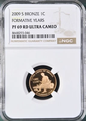 2009 S Bronze Lincoln Cent 1C FORMATIVE YEARS PF69 RD Ultra Cameo - Image 1 of 2