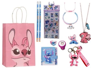 Stitch Gift Set for kids Stationery, Jewelry, Stickers, Keychain Party 11 piece - Picture 1 of 12