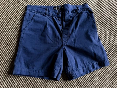 Shorts utilitário masculino Ralph Lauren RRL uso geral 30 azul sarja de algodão - Imagem 1 de 4