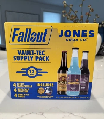 Paquete de 12 botellas Fallout Jones Soda Vault-Tec Supply Pack Foto 1 de 3
