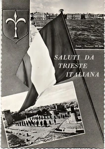plt 41 - 1954 SALUTI DA TRIESTE ITALIANA Cartolina non VG - Ed. Cadel - Imagen 1 de 1