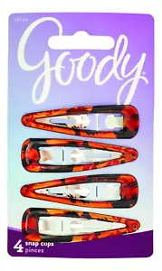 Women'S Classic Shiny Tort Contour Clips, 4 Count - Picture 1 of 12