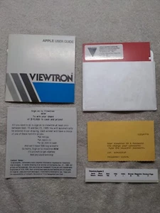 Apple II 5,25" manual de disquete Viewtron Viewdata 1985 - Imagen 1 de 8