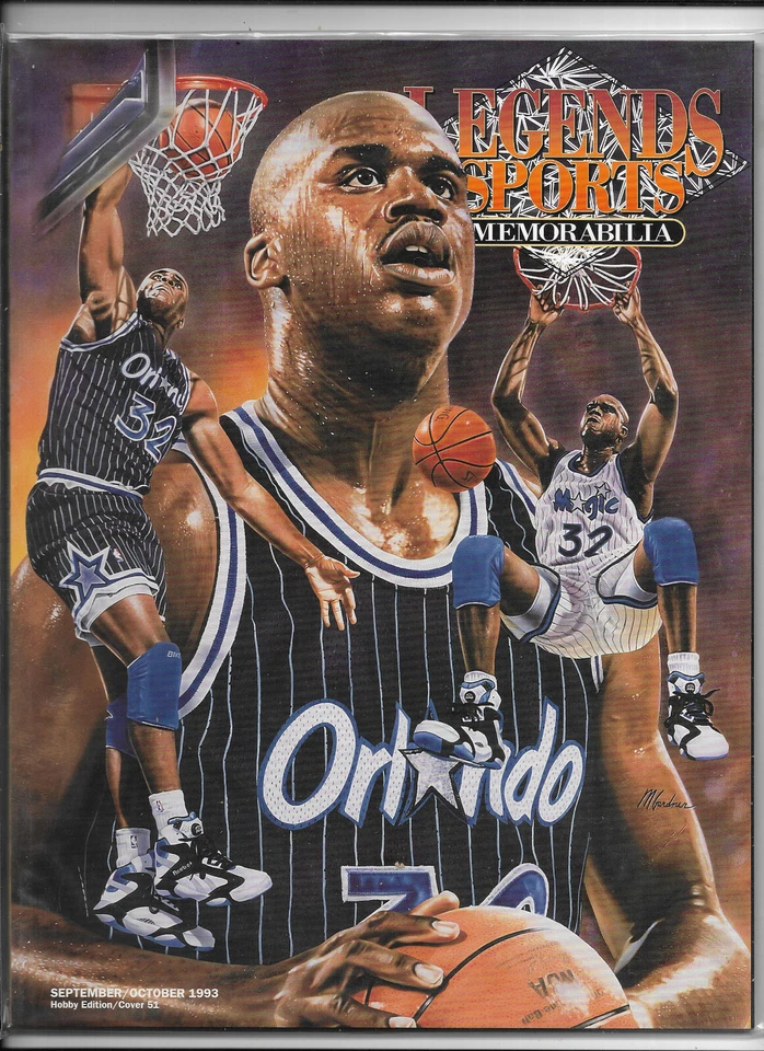 Revista Legends Sports Memorabilia - Shaquille O'Neal septiembre/octubre 1993 NUEVO Foto 1 de 1