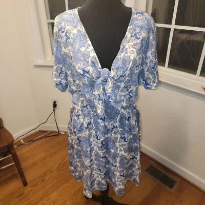 H&M Paisley Print Dress Size 10 - Image 1 of 4