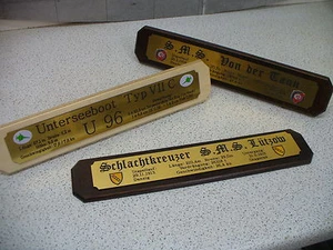 Trägerplatte (mit Aufsteller) 320x65mm inkl. Namenschild nach Wahl - Bild 1 von 4