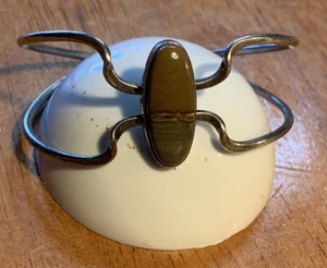 925 Sterling Silber Tiger Jaspis Edelstein Armreif Armband Schmuck Größenanpassbar - Bild 1 von 9